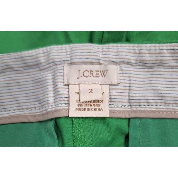 EUC J.Crew Womens Green Sailor Button Shorts Size 2 - Picture 4 of 5